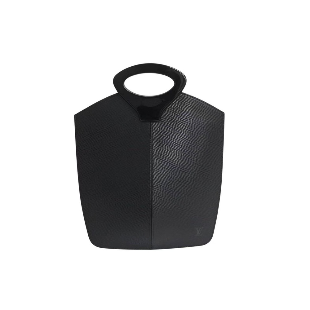 LOUIS VUITTON Demilune handbag Epi leather black
